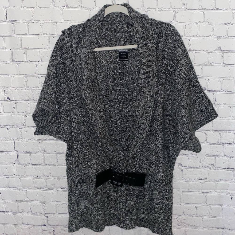 United States Sweaters Grey Buckled Cardigan